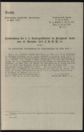 Verordnungsblatt des k.k. Ministeriums des Innern. Beibl.. Beiblatt zu dem Verordnungsblatte des k.k. Ministeriums des Innern. Angelegenheiten der staatlichen Veterinärverwaltung. (etc.) 19180330 Seite: 15