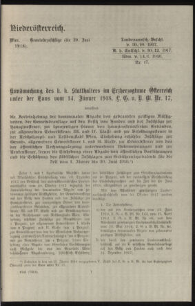 Verordnungsblatt des k.k. Ministeriums des Innern. Beibl.. Beiblatt zu dem Verordnungsblatte des k.k. Ministeriums des Innern. Angelegenheiten der staatlichen Veterinärverwaltung. (etc.) 19180330 Seite: 19