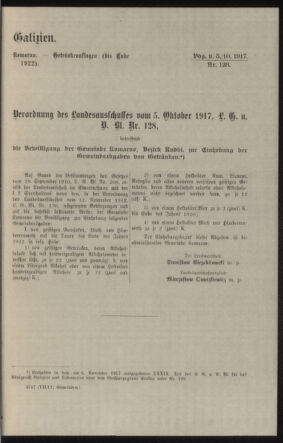 Verordnungsblatt des k.k. Ministeriums des Innern. Beibl.. Beiblatt zu dem Verordnungsblatte des k.k. Ministeriums des Innern. Angelegenheiten der staatlichen Veterinärverwaltung. (etc.) 19180330 Seite: 37