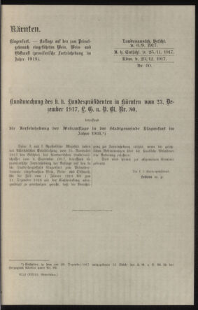 Verordnungsblatt des k.k. Ministeriums des Innern. Beibl.. Beiblatt zu dem Verordnungsblatte des k.k. Ministeriums des Innern. Angelegenheiten der staatlichen Veterinärverwaltung. (etc.) 19180330 Seite: 47