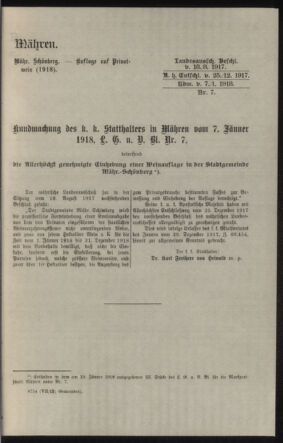 Verordnungsblatt des k.k. Ministeriums des Innern. Beibl.. Beiblatt zu dem Verordnungsblatte des k.k. Ministeriums des Innern. Angelegenheiten der staatlichen Veterinärverwaltung. (etc.) 19180330 Seite: 51