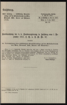 Verordnungsblatt des k.k. Ministeriums des Innern. Beibl.. Beiblatt zu dem Verordnungsblatte des k.k. Ministeriums des Innern. Angelegenheiten der staatlichen Veterinärverwaltung. (etc.) 19180330 Seite: 59