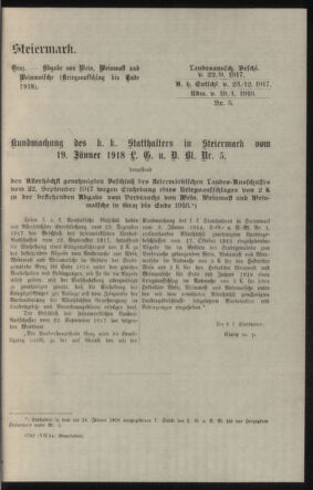 Verordnungsblatt des k.k. Ministeriums des Innern. Beibl.. Beiblatt zu dem Verordnungsblatte des k.k. Ministeriums des Innern. Angelegenheiten der staatlichen Veterinärverwaltung. (etc.) 19180330 Seite: 71