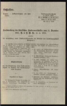 Verordnungsblatt des k.k. Ministeriums des Innern. Beibl.. Beiblatt zu dem Verordnungsblatte des k.k. Ministeriums des Innern. Angelegenheiten der staatlichen Veterinärverwaltung. (etc.) 19180330 Seite: 81