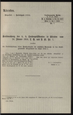 Verordnungsblatt des k.k. Ministeriums des Innern. Beibl.. Beiblatt zu dem Verordnungsblatte des k.k. Ministeriums des Innern. Angelegenheiten der staatlichen Veterinärverwaltung. (etc.) 19180330 Seite: 89