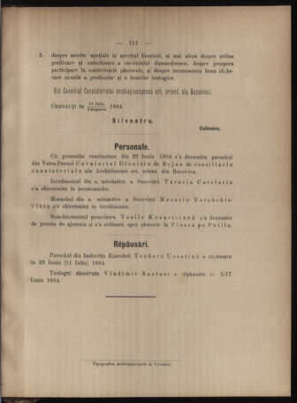 Verordnungsblatt des erzbischöfl. Konsistoriums die Angelegenheiten der orthod. -oriental. Erzdiözese der Bukowina betreffend 18840804 Seite: 3