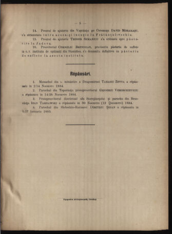 Verordnungsblatt des erzbischöfl. Konsistoriums die Angelegenheiten der orthod. -oriental. Erzdiözese der Bukowina betreffend 18850112 Seite: 5