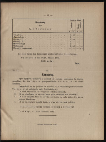 Verordnungsblatt des erzbischöfl. Konsistoriums die Angelegenheiten der orthod. -oriental. Erzdiözese der Bukowina betreffend 18850201 Seite: 5