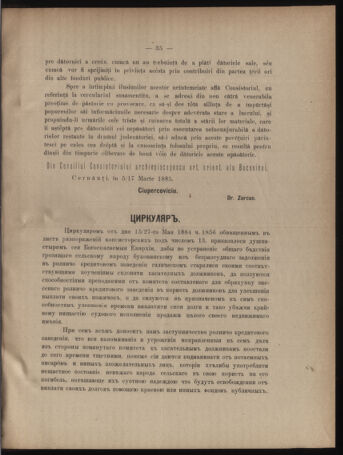 Verordnungsblatt des erzbischöfl. Konsistoriums die Angelegenheiten der orthod. -oriental. Erzdiözese der Bukowina betreffend 18850413 Seite: 3