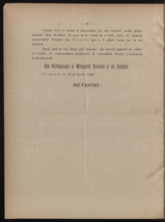 Verordnungsblatt des erzbischöfl. Konsistoriums die Angelegenheiten der orthod. -oriental. Erzdiözese der Bukowina betreffend 18850422 Seite: 2