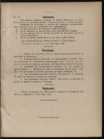 Verordnungsblatt des erzbischöfl. Konsistoriums die Angelegenheiten der orthod. -oriental. Erzdiözese der Bukowina betreffend 18850622 Seite: 7