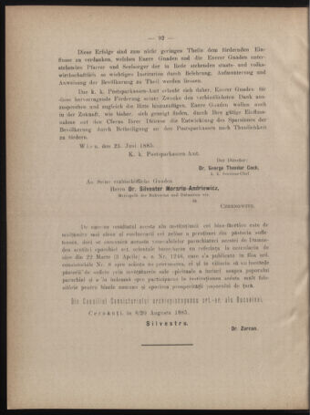 Verordnungsblatt des erzbischöfl. Konsistoriums die Angelegenheiten der orthod. -oriental. Erzdiözese der Bukowina betreffend 18850903 Seite: 4