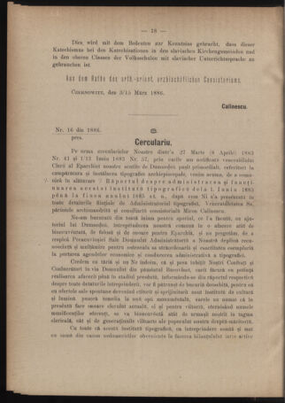 Verordnungsblatt des erzbischöfl. Konsistoriums die Angelegenheiten der orthod. -oriental. Erzdiözese der Bukowina betreffend 18860312 Seite: 2