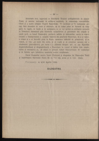 Verordnungsblatt des erzbischöfl. Konsistoriums die Angelegenheiten der orthod. -oriental. Erzdiözese der Bukowina betreffend 18860405 Seite: 6