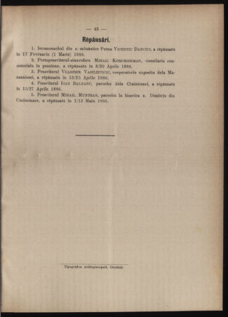 Verordnungsblatt des erzbischöfl. Konsistoriums die Angelegenheiten der orthod. -oriental. Erzdiözese der Bukowina betreffend 18860509 Seite: 5