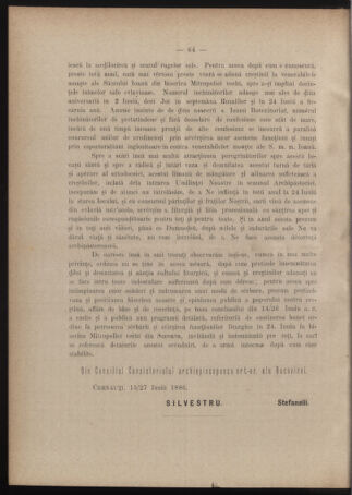 Verordnungsblatt des erzbischöfl. Konsistoriums die Angelegenheiten der orthod. -oriental. Erzdiözese der Bukowina betreffend 18860617 Seite: 2