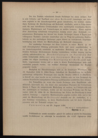 Verordnungsblatt des erzbischöfl. Konsistoriums die Angelegenheiten der orthod. -oriental. Erzdiözese der Bukowina betreffend 18861008 Seite: 4