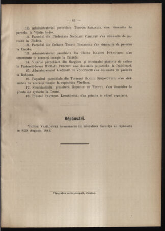 Verordnungsblatt des erzbischöfl. Konsistoriums die Angelegenheiten der orthod. -oriental. Erzdiözese der Bukowina betreffend 18861008 Seite: 7