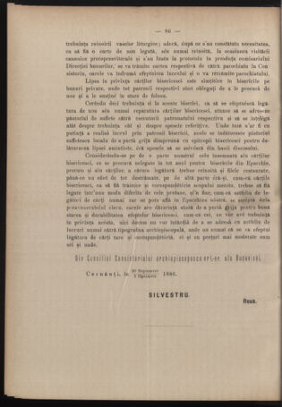 Verordnungsblatt des erzbischöfl. Konsistoriums die Angelegenheiten der orthod. -oriental. Erzdiözese der Bukowina betreffend 18861029 Seite: 2