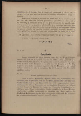 Verordnungsblatt des erzbischöfl. Konsistoriums die Angelegenheiten der orthod. -oriental. Erzdiözese der Bukowina betreffend 18870205 Seite: 6