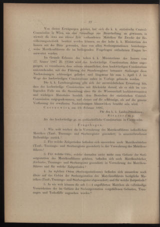 Verordnungsblatt des erzbischöfl. Konsistoriums die Angelegenheiten der orthod. -oriental. Erzdiözese der Bukowina betreffend 18870307 Seite: 2