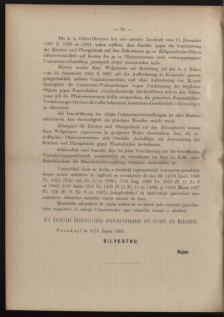 Verordnungsblatt des erzbischöfl. Konsistoriums die Angelegenheiten der orthod. -oriental. Erzdiözese der Bukowina betreffend 18870618 Seite: 2