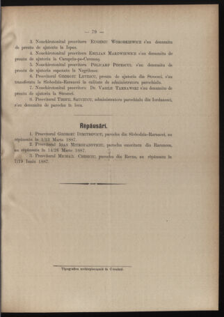 Verordnungsblatt des erzbischöfl. Konsistoriums die Angelegenheiten der orthod. -oriental. Erzdiözese der Bukowina betreffend 18870618 Seite: 5