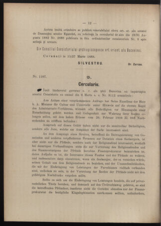 Verordnungsblatt des erzbischöfl. Konsistoriums die Angelegenheiten der orthod. -oriental. Erzdiözese der Bukowina betreffend 18880323 Seite: 2