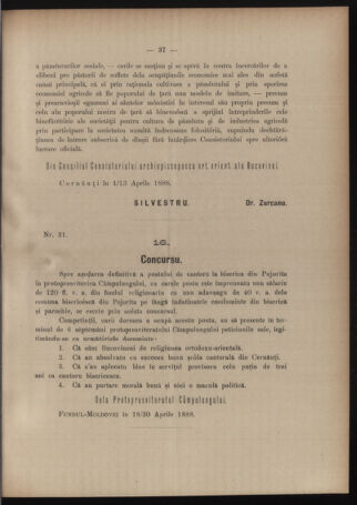 Verordnungsblatt des erzbischöfl. Konsistoriums die Angelegenheiten der orthod. -oriental. Erzdiözese der Bukowina betreffend 18880502 Seite: 5