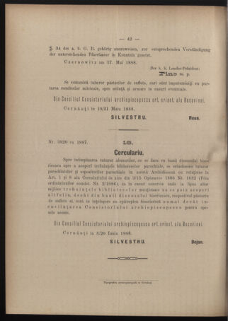 Verordnungsblatt des erzbischöfl. Konsistoriums die Angelegenheiten der orthod. -oriental. Erzdiözese der Bukowina betreffend 18880625 Seite: 2