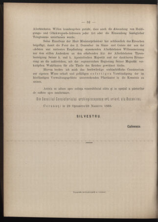 Verordnungsblatt des erzbischöfl. Konsistoriums die Angelegenheiten der orthod. -oriental. Erzdiözese der Bukowina betreffend 18881101 Seite: 2