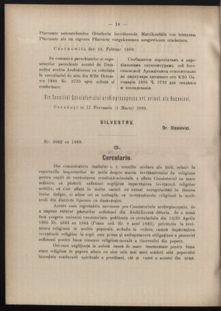 Verordnungsblatt des erzbischöfl. Konsistoriums die Angelegenheiten der orthod. -oriental. Erzdiözese der Bukowina betreffend 18890317 Seite: 2