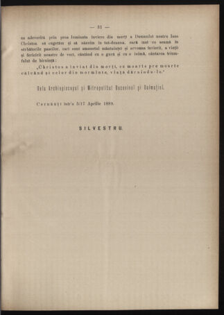 Verordnungsblatt des erzbischöfl. Konsistoriums die Angelegenheiten der orthod. -oriental. Erzdiözese der Bukowina betreffend 18890405 Seite: 5