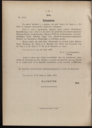 Verordnungsblatt des erzbischöfl. Konsistoriums die Angelegenheiten der orthod. -oriental. Erzdiözese der Bukowina betreffend 18890706 Seite: 2