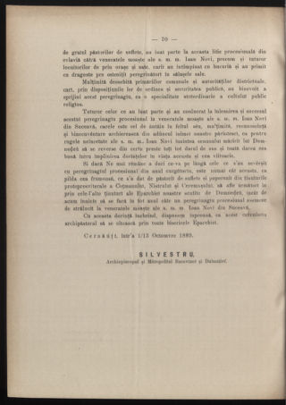 Verordnungsblatt des erzbischöfl. Konsistoriums die Angelegenheiten der orthod. -oriental. Erzdiözese der Bukowina betreffend 18891013 Seite: 4