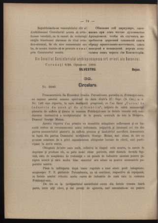 Verordnungsblatt des erzbischöfl. Konsistoriums die Angelegenheiten der orthod. -oriental. Erzdiözese der Bukowina betreffend 18891030 Seite: 4