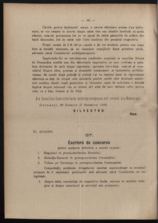 Verordnungsblatt des erzbischöfl. Konsistoriums die Angelegenheiten der orthod. -oriental. Erzdiözese der Bukowina betreffend 18891214 Seite: 4