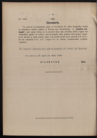 Verordnungsblatt des erzbischöfl. Konsistoriums die Angelegenheiten der orthod. -oriental. Erzdiözese der Bukowina betreffend 18900502 Seite: 2