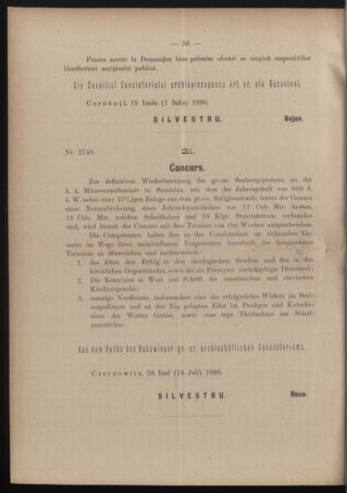 Verordnungsblatt des erzbischöfl. Konsistoriums die Angelegenheiten der orthod. -oriental. Erzdiözese der Bukowina betreffend 18900720 Seite: 2