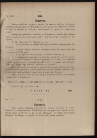 Verordnungsblatt des erzbischöfl. Konsistoriums die Angelegenheiten der orthod. -oriental. Erzdiözese der Bukowina betreffend 18900720 Seite: 3