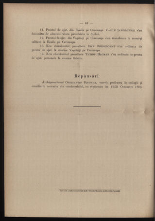 Verordnungsblatt des erzbischöfl. Konsistoriums die Angelegenheiten der orthod. -oriental. Erzdiözese der Bukowina betreffend 18901217 Seite: 6