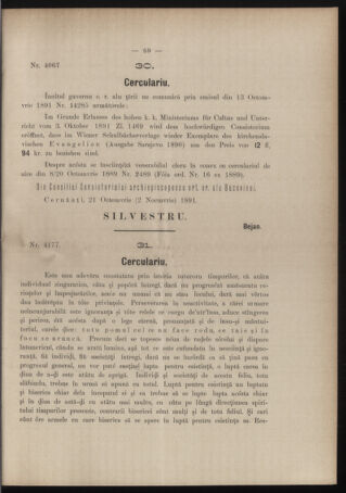 Verordnungsblatt des erzbischöfl. Konsistoriums die Angelegenheiten der orthod. -oriental. Erzdiözese der Bukowina betreffend 18911218 Seite: 7