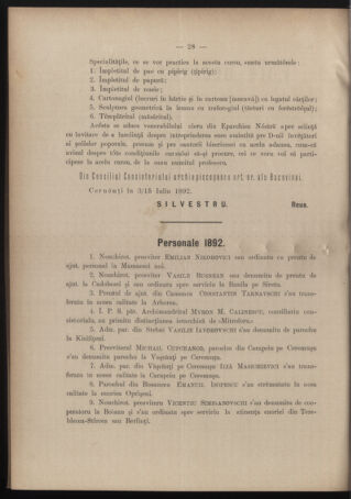 Verordnungsblatt des erzbischöfl. Konsistoriums die Angelegenheiten der orthod. -oriental. Erzdiözese der Bukowina betreffend 18920708 Seite: 2