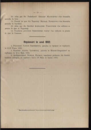 Verordnungsblatt des erzbischöfl. Konsistoriums die Angelegenheiten der orthod. -oriental. Erzdiözese der Bukowina betreffend 18920708 Seite: 3