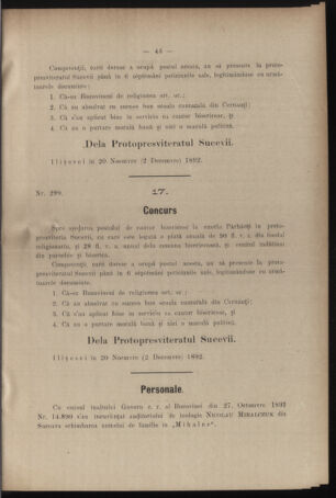 Verordnungsblatt des erzbischöfl. Konsistoriums die Angelegenheiten der orthod. -oriental. Erzdiözese der Bukowina betreffend 18921207 Seite: 3