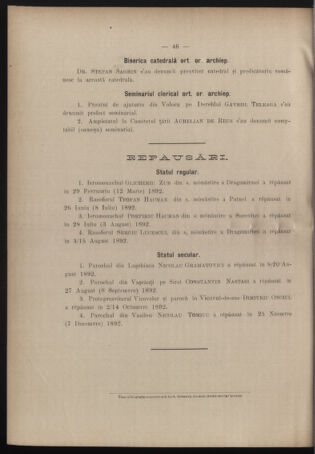 Verordnungsblatt des erzbischöfl. Konsistoriums die Angelegenheiten der orthod. -oriental. Erzdiözese der Bukowina betreffend 18921207 Seite: 6