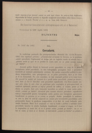 Verordnungsblatt des erzbischöfl. Konsistoriums die Angelegenheiten der orthod. -oriental. Erzdiözese der Bukowina betreffend 18930419 Seite: 2