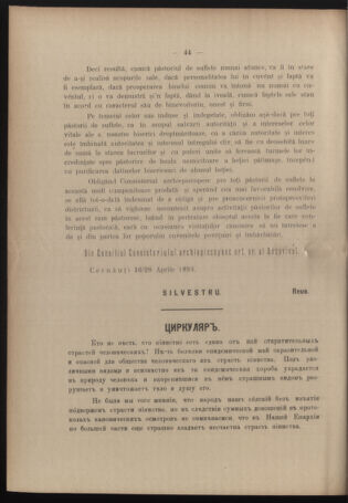 Verordnungsblatt des erzbischöfl. Konsistoriums die Angelegenheiten der orthod. -oriental. Erzdiözese der Bukowina betreffend 18930625 Seite: 6