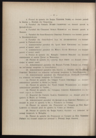 Verordnungsblatt des erzbischöfl. Konsistoriums die Angelegenheiten der orthod. -oriental. Erzdiözese der Bukowina betreffend 18940210 Seite: 8