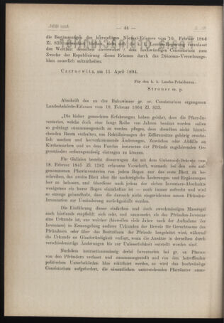 Verordnungsblatt des erzbischöfl. Konsistoriums die Angelegenheiten der orthod. -oriental. Erzdiözese der Bukowina betreffend 18940523 Seite: 2